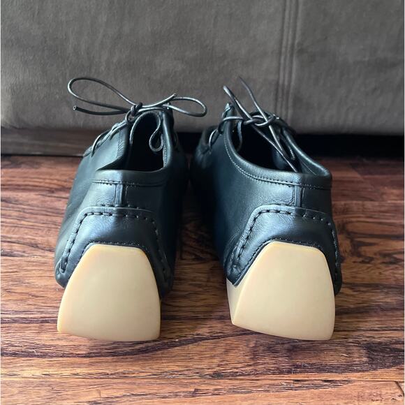 $850 NIB Men\'s Bottega Veneta Black Leather Driving Chukka Shoes Size 39(6) main image 11